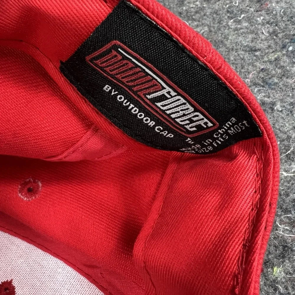 Snap-On Racing Adjustable Hat Cap Red Black Baseball Motorsports Used